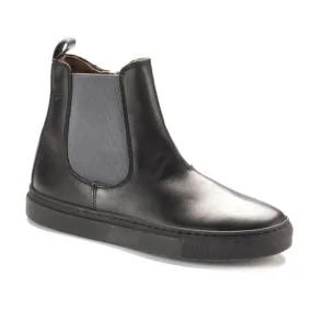 30077 - Black Soft Leather Bootie for Girl/Teen/Women by Galluci