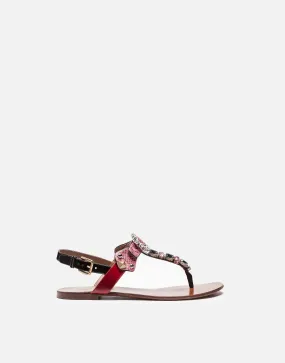 Ayers Snakeskin Thong Sandals