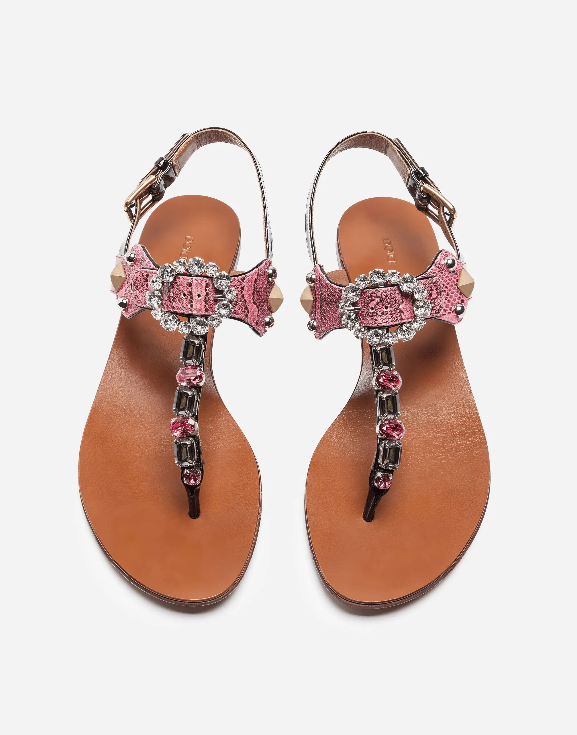 Ayers Snakeskin Thong Sandals