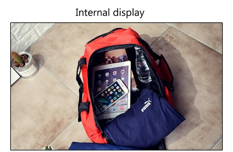 Backpack with Shoe Compartment Multifunctional Fitness Travel Bag