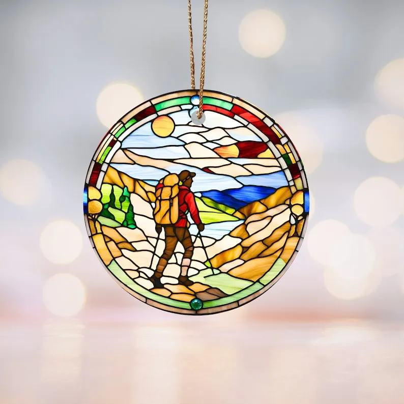 Backpacking Ornament, Backpacking Gift, Backpacking Ornament, Backpacking Christmas, Gift for a Hiker, Trail Adventure, Adventure Gift