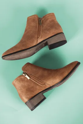 Bamboo Side Zip-Up Ankle Boots
