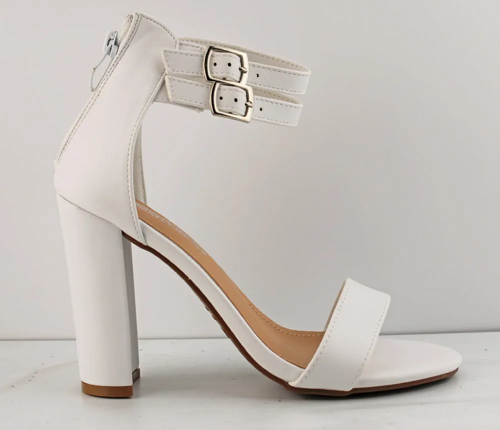 Belfie 1 Womens Dual Ankle Strap Heels