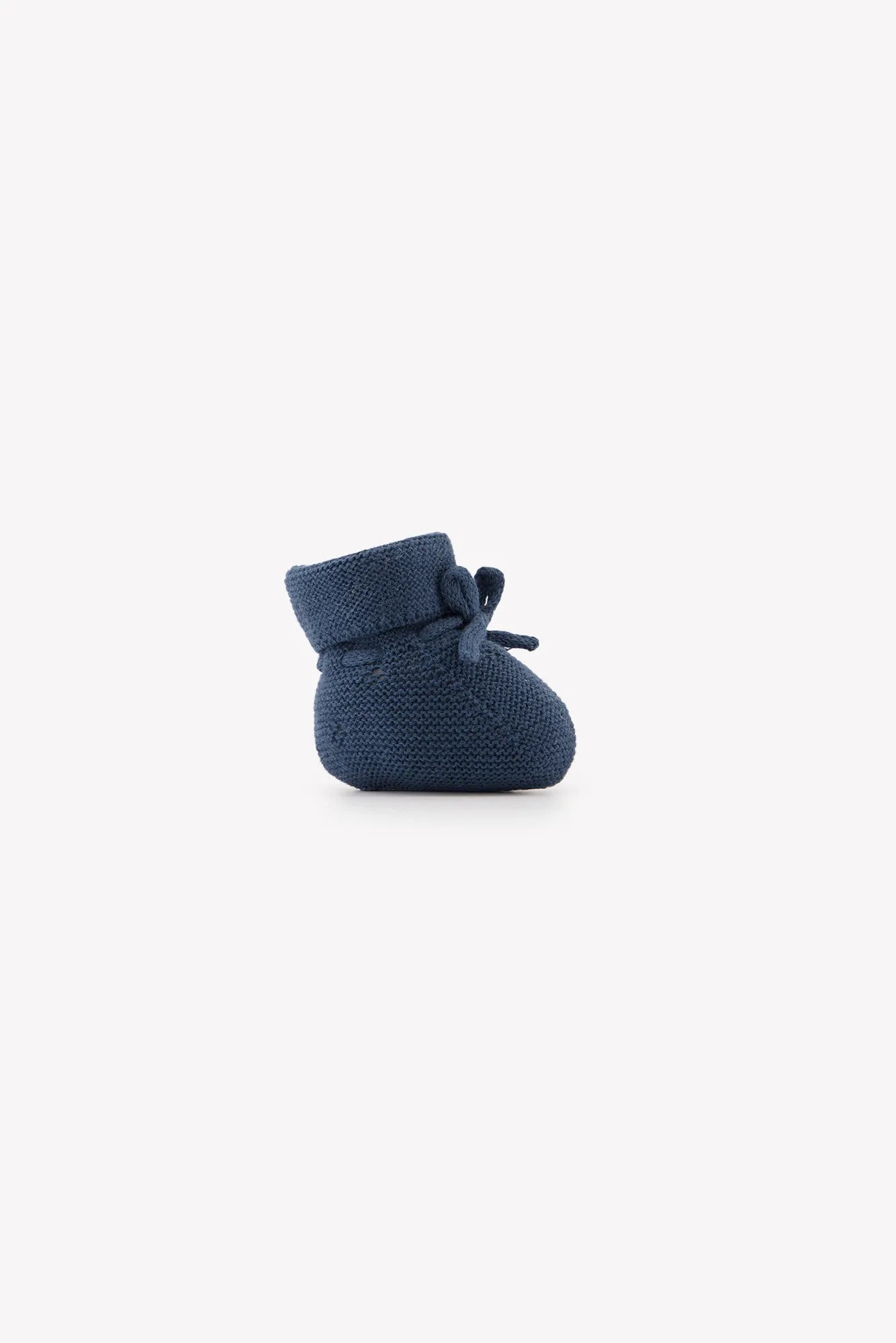Booties - Navy Washed Knitwear Openwork