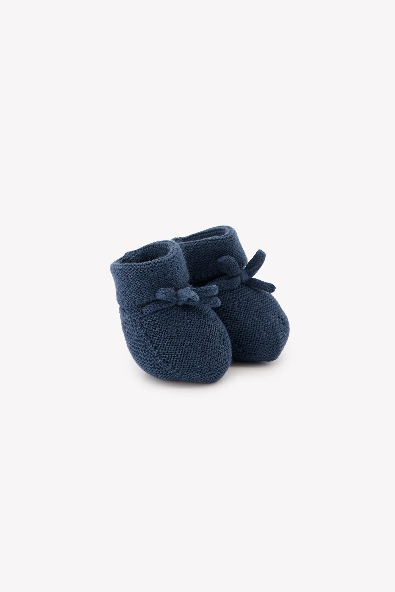 Booties - Navy Washed Knitwear Openwork