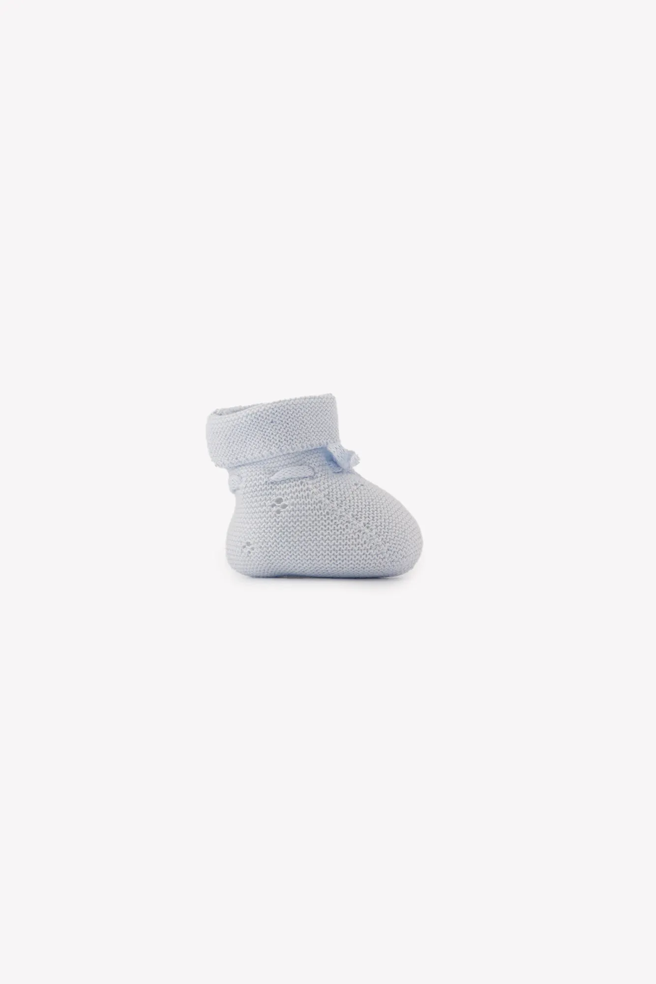 Booties - Sky Blue Knitwear Openwork