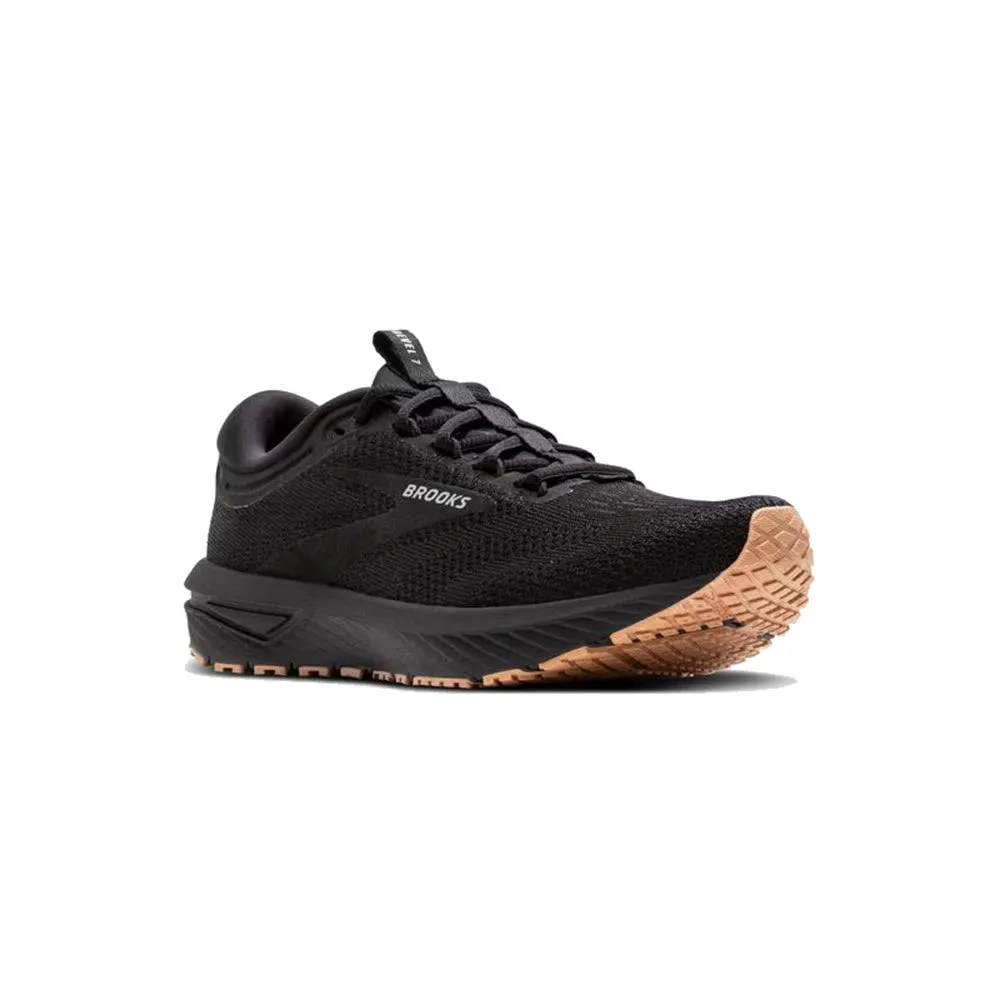 BROOKS REVEL 7 BLACK/BLACK - MENS