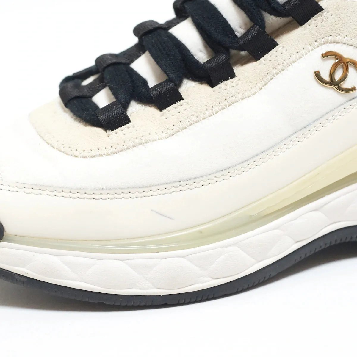 Chanel White Trail Sneakers, 39