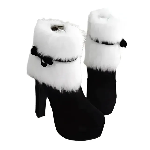 Christmas Woman Boots Christmas High Heels