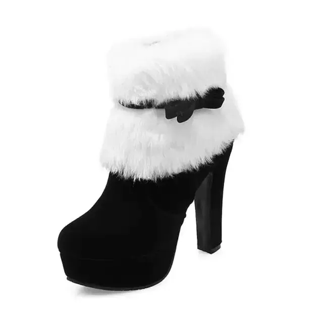 Christmas Woman Boots Christmas High Heels