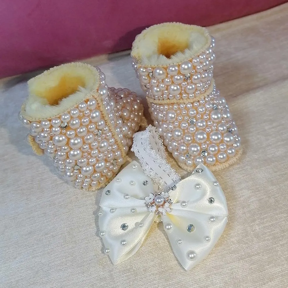 Crystal Baby Booties