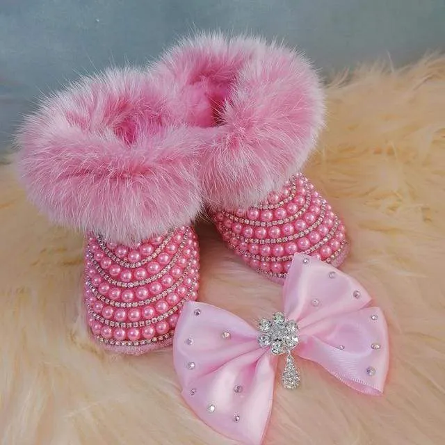 Crystal Baby Booties
