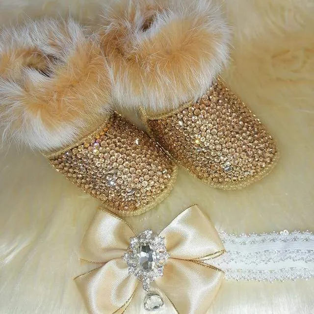 Crystal Baby Booties