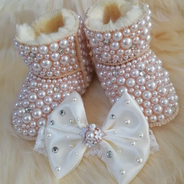 Crystal Baby Booties
