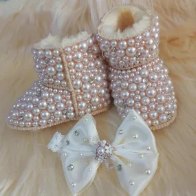 Crystal Baby Booties