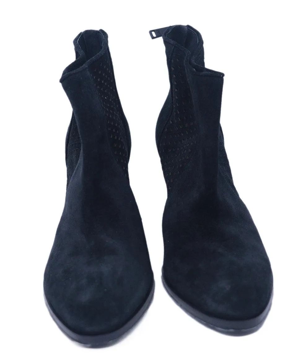 DVF Black Suede Cutout Booties sz 8