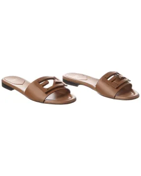 FENDI FF Leather Sandal (Authentic Pre-Owned)