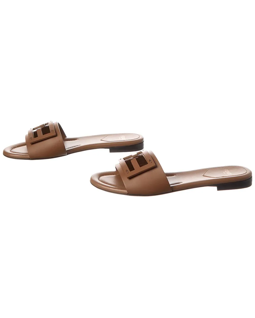 FENDI FF Leather Sandal (Authentic Pre-Owned)