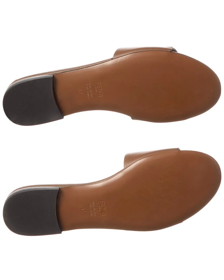 FENDI FF Leather Sandal (Authentic Pre-Owned)