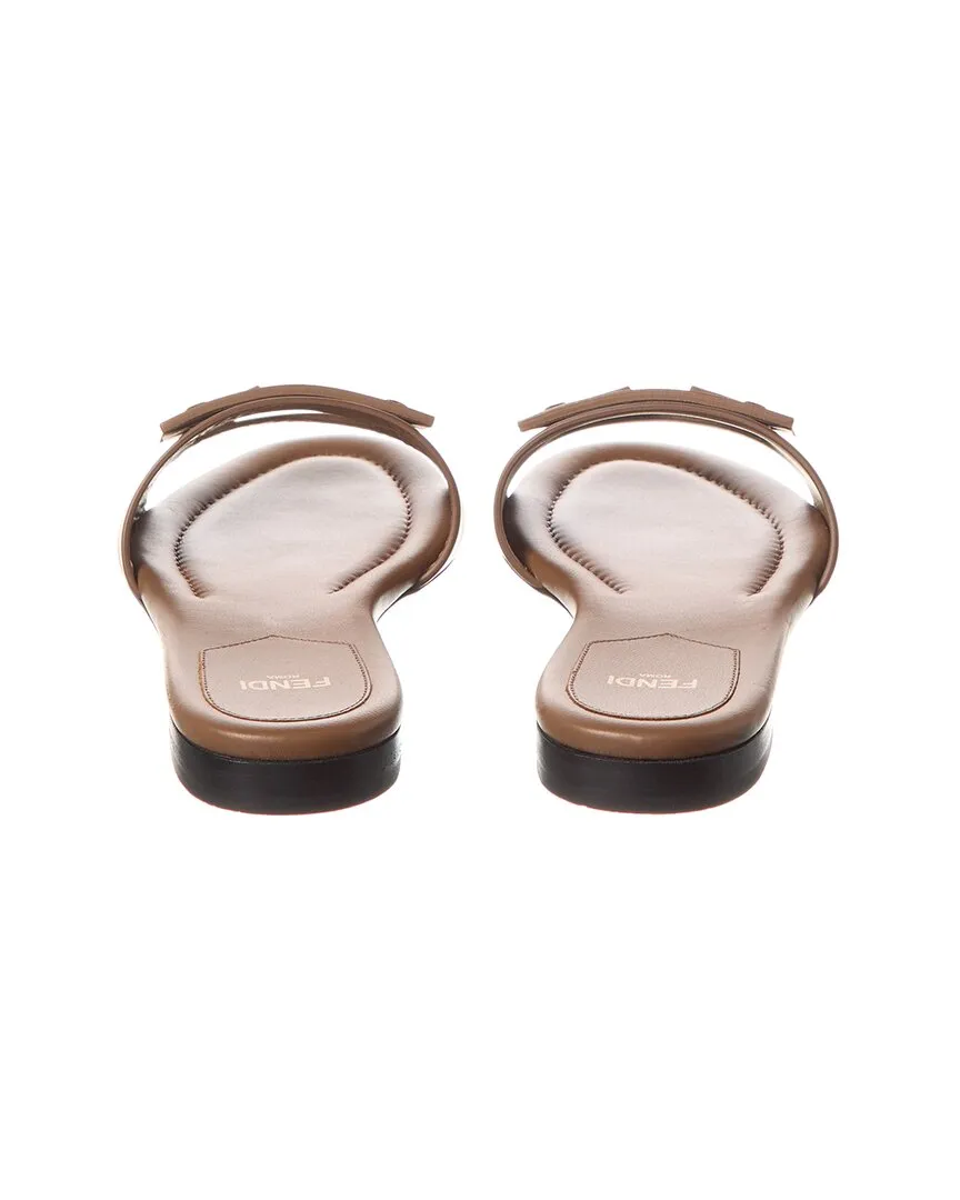 FENDI FF Leather Sandal (Authentic Pre-Owned)