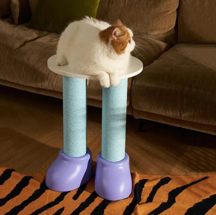 Fun Boot Cat Scratching Post with Cozy Perch