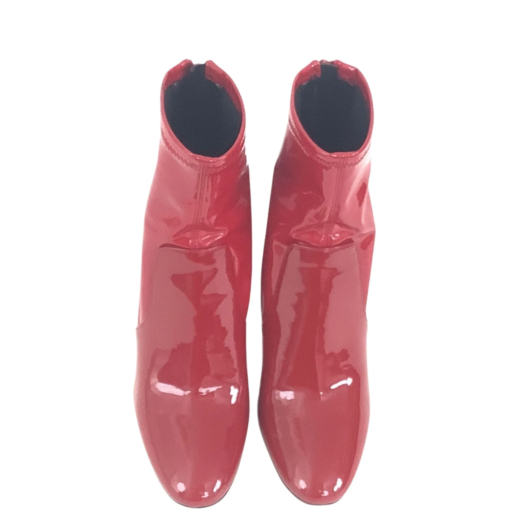 Glossy Red Booties