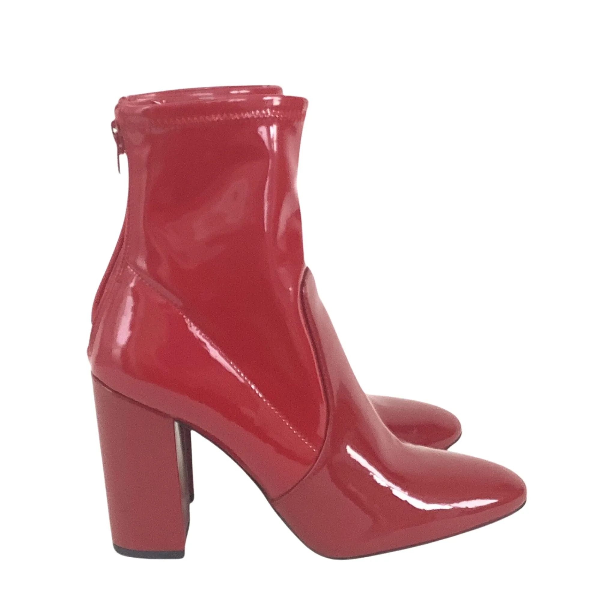 Glossy Red Booties