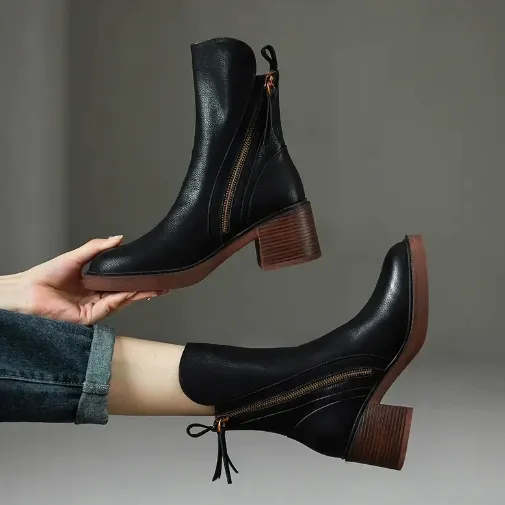 Grazia - Leather Booties
