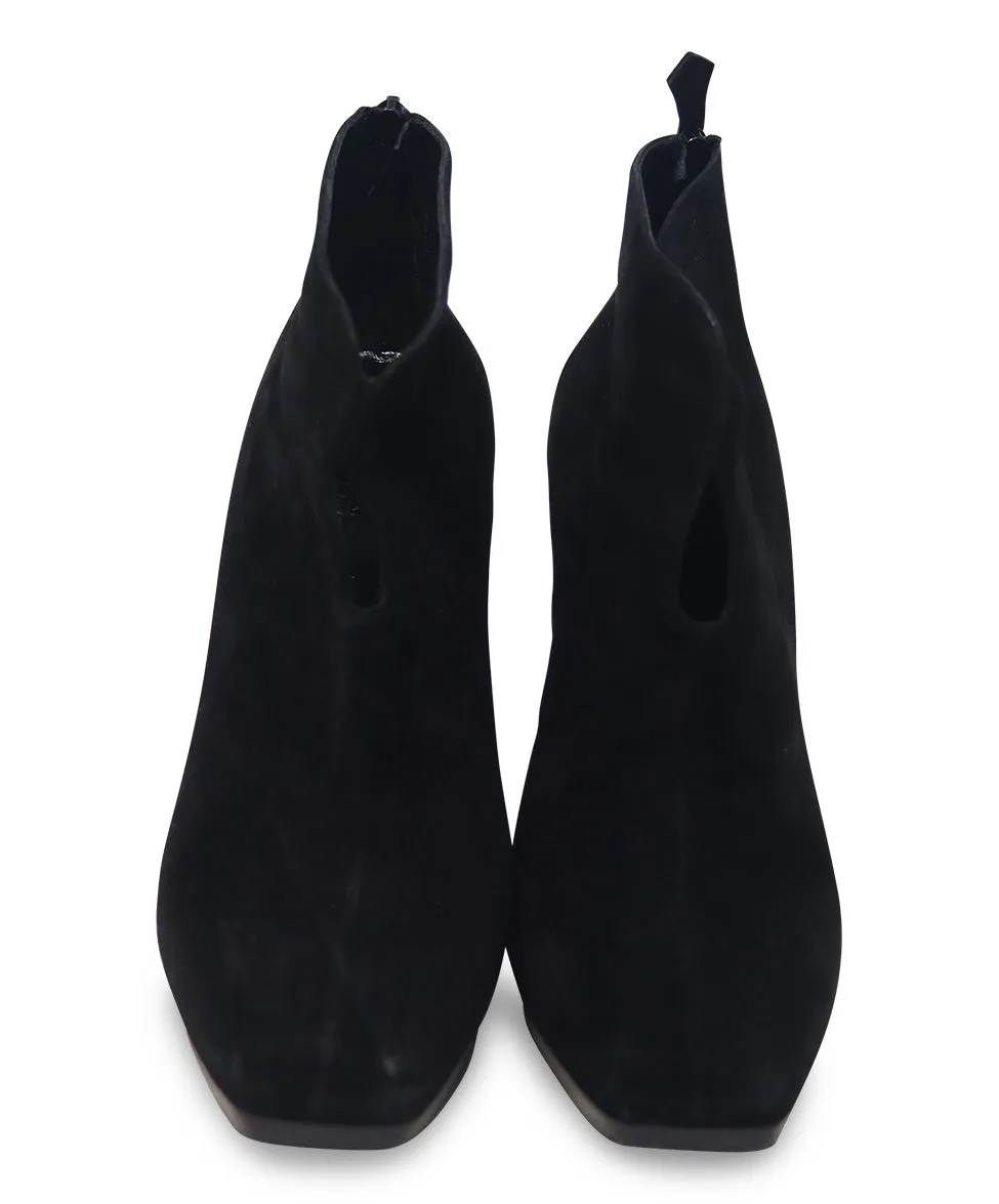 Hermes Black Suede Booties sz 10.5