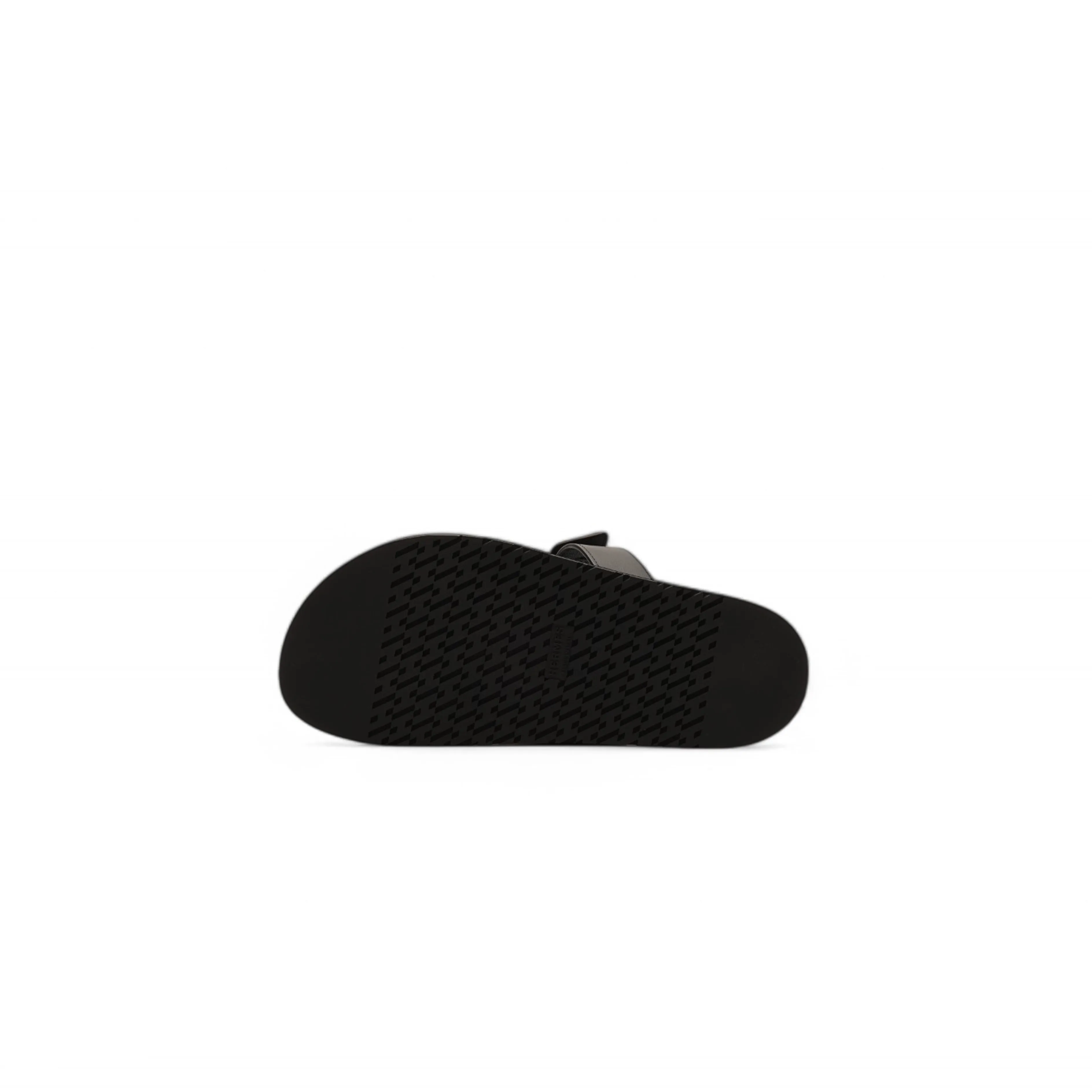 Hermes Chypre Sandal Noir Calfskin Leather (W) Black