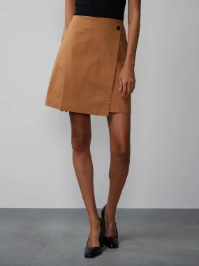 High Rise Wrap Mini Skirt