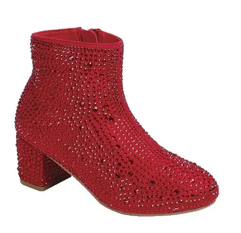 Kids Rhinestone Booties Forever Iceberg-12K