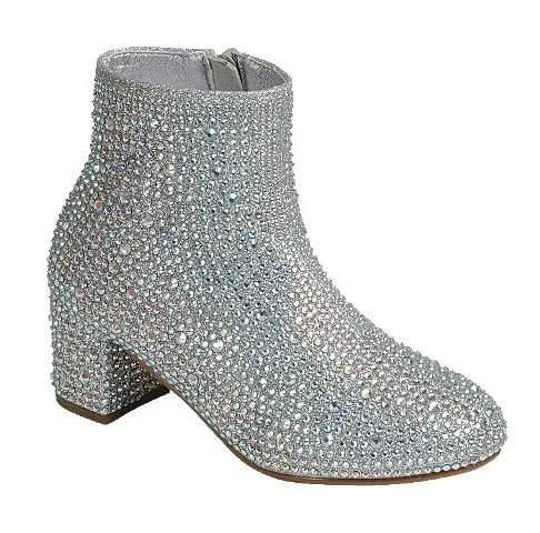 Kids Rhinestone Booties Forever Iceberg-12K