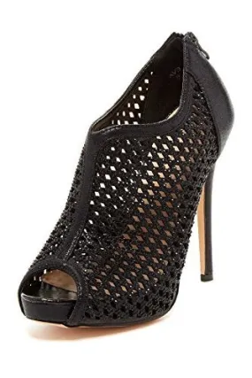 Lauren Lorraine EVA Rhinestone High Platform Peep Toe Glitter Prom Wedding Pump
