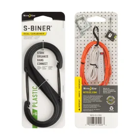 NiteIze S-Biner Dual Carabiner Plastic #6-Black