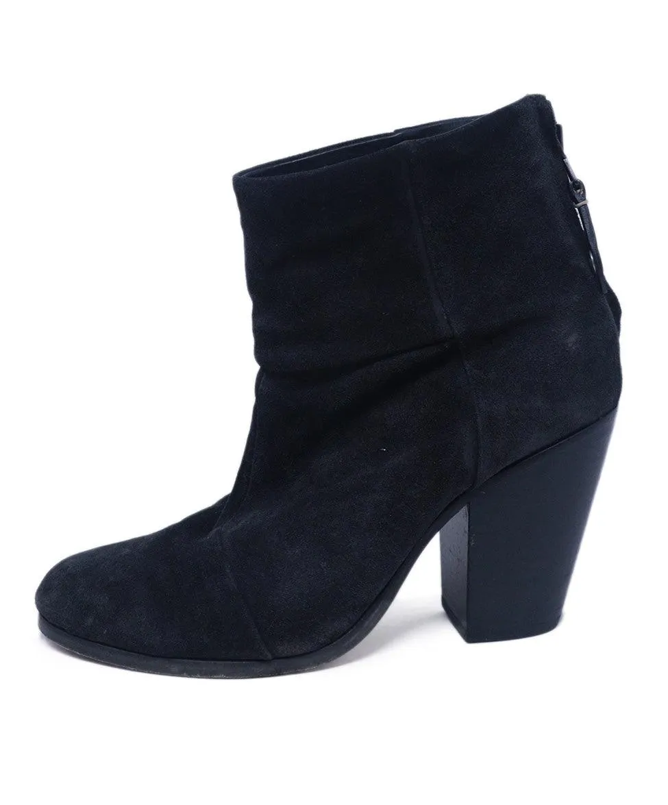 Rag & Bone Black Suede Booties sz 8.5