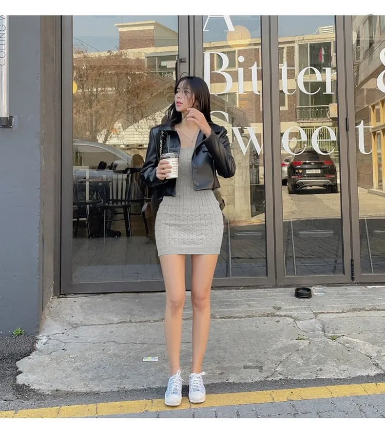Sexy Hemp Pattern Fit-and-Flaunt Jeans Booties Dress