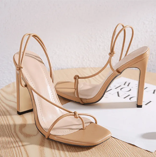 Summer PU Square Toe Bunions Sandals