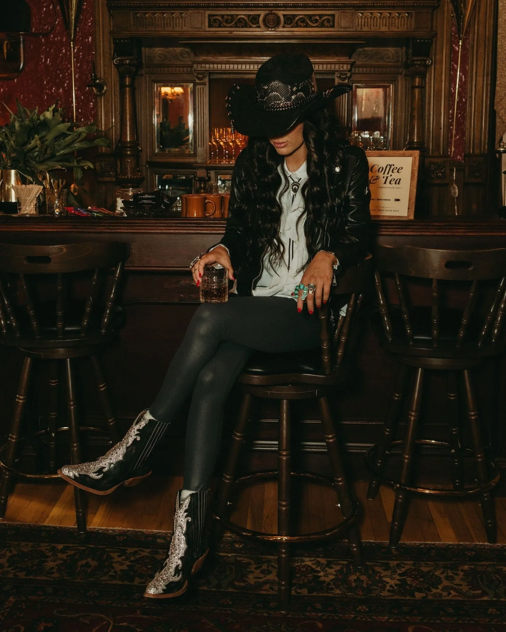 Women's Crystal Western Booties